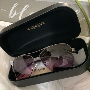 COACH Horse & Carriage Pilot Sunglasses